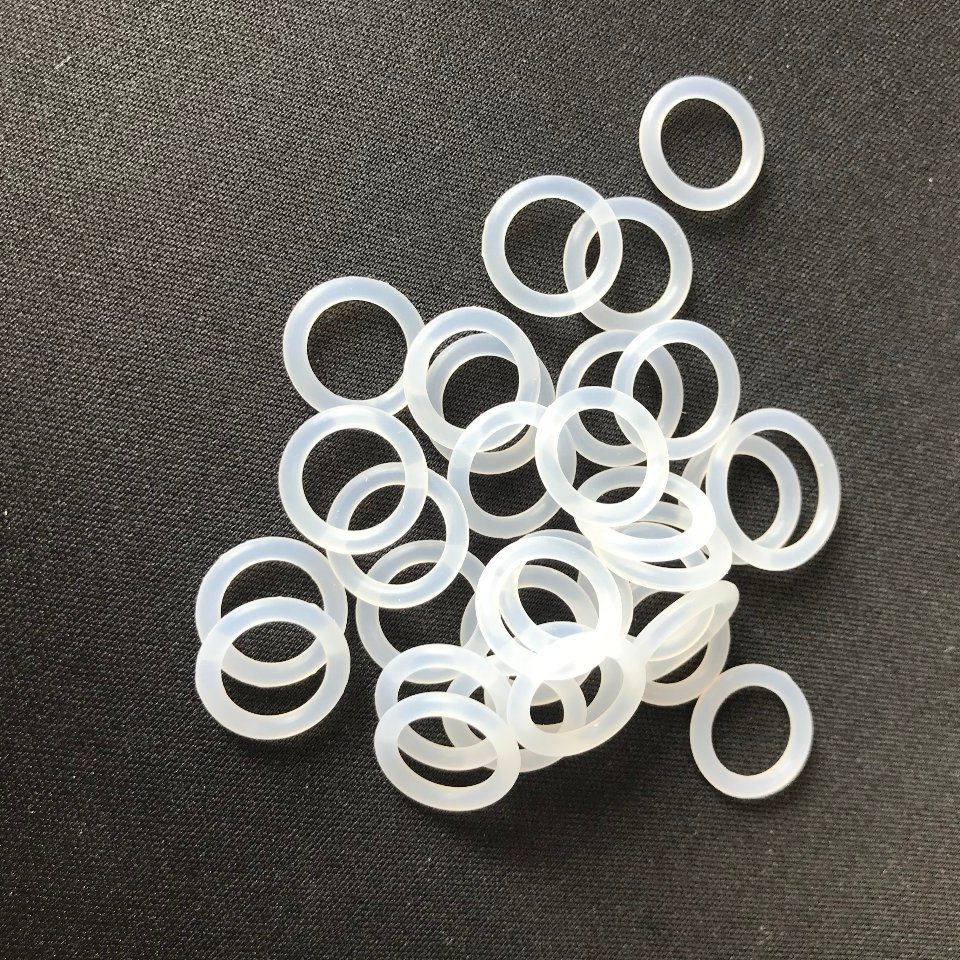FDA Grade Colorless Sil Silicone Rubber O-Ring